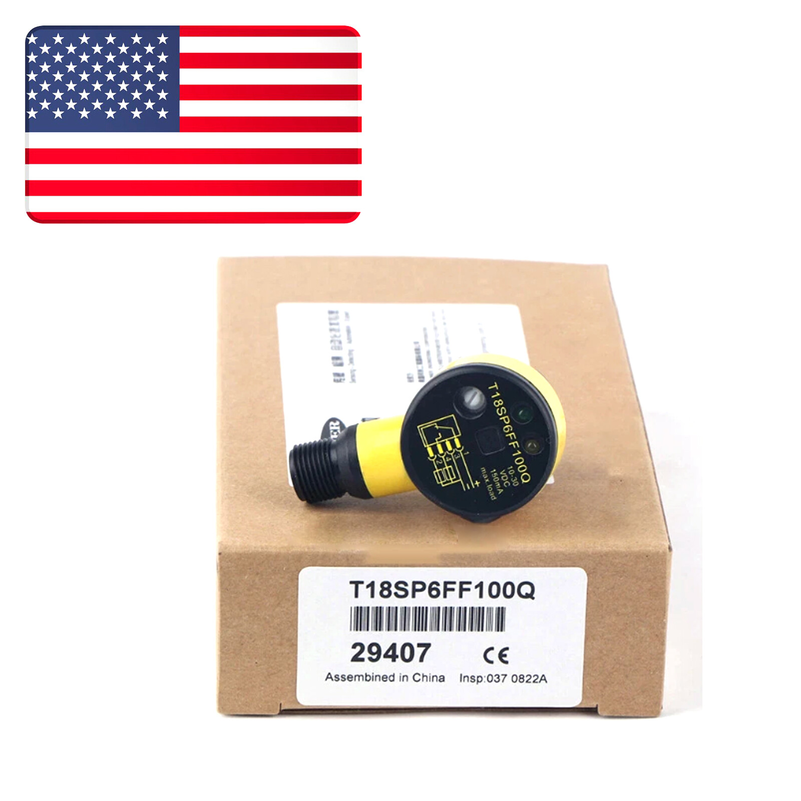 New In Box Banner T18SP6FF100Q Photoelectric sensor – US Stock