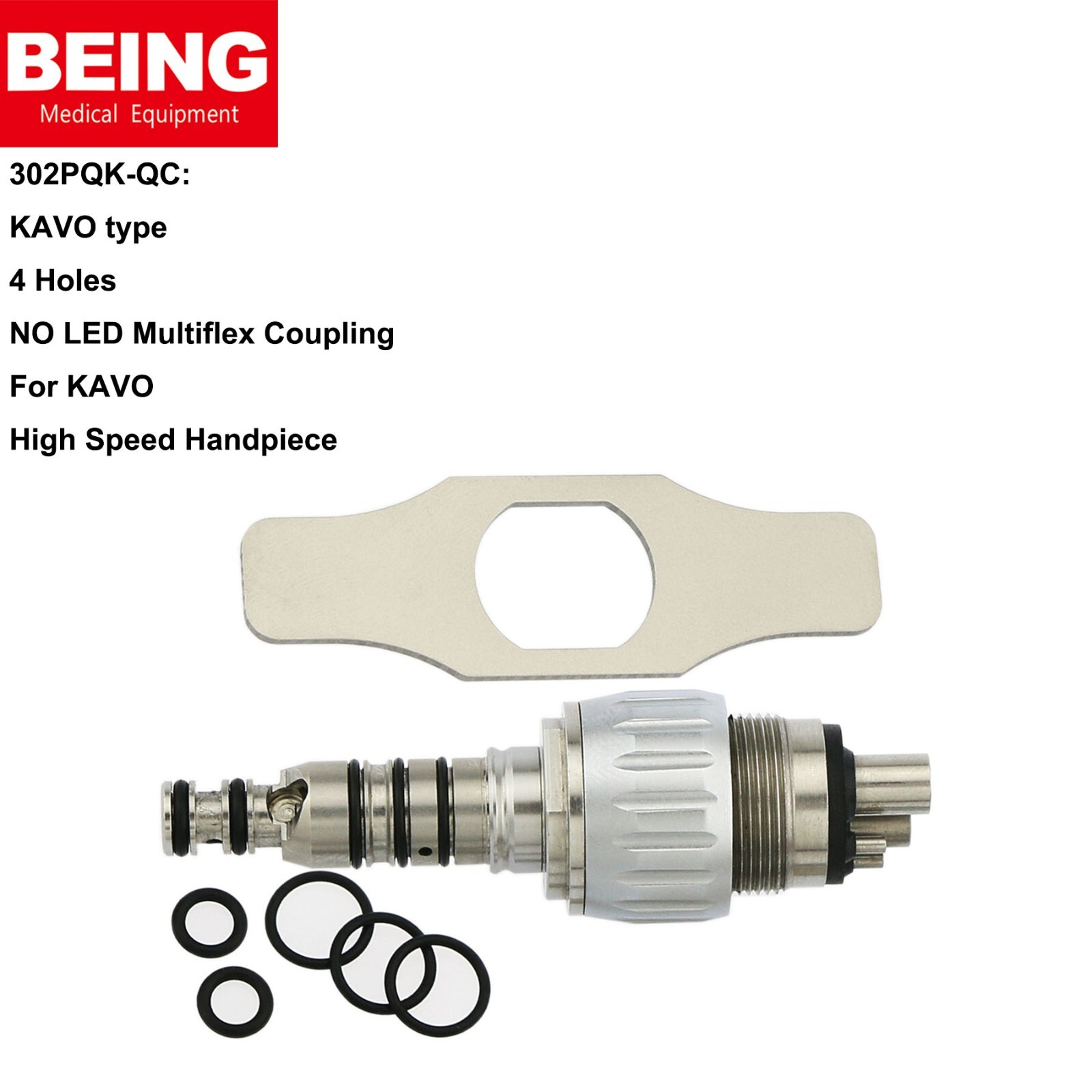 COXO Dental LED Handpiece High Speed turbine Fit KAVO MULTIflex Coupler 4/6 Hole