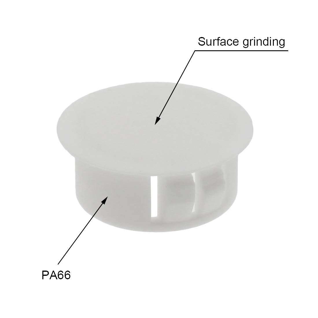 30PCS 13mm (1/2″) White Hole Plugs Plastic Flush Type Hole Plugs Snap in Lock…