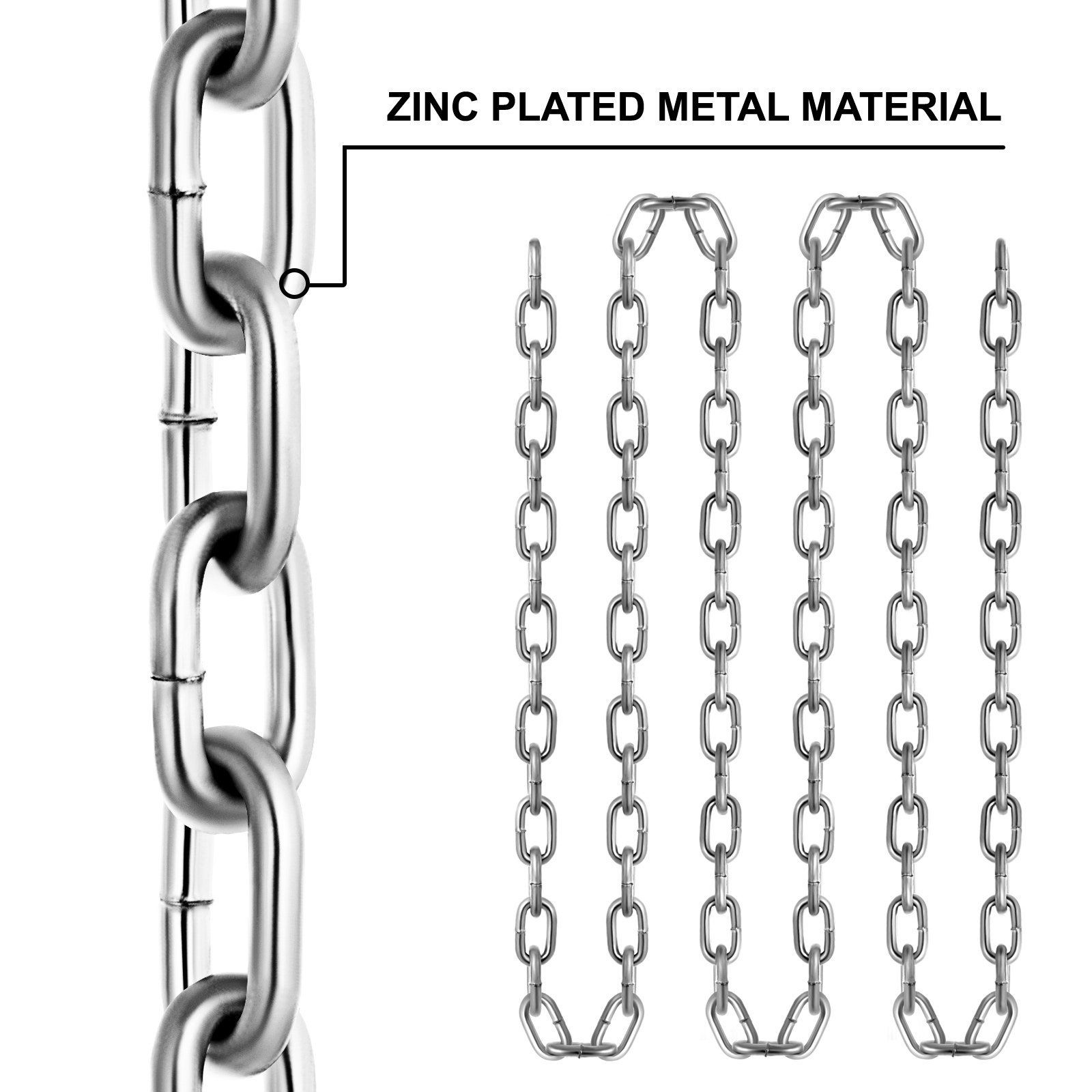 1540lb Proof Chain 1/4in 100ft Galvanized Heavy-Duty