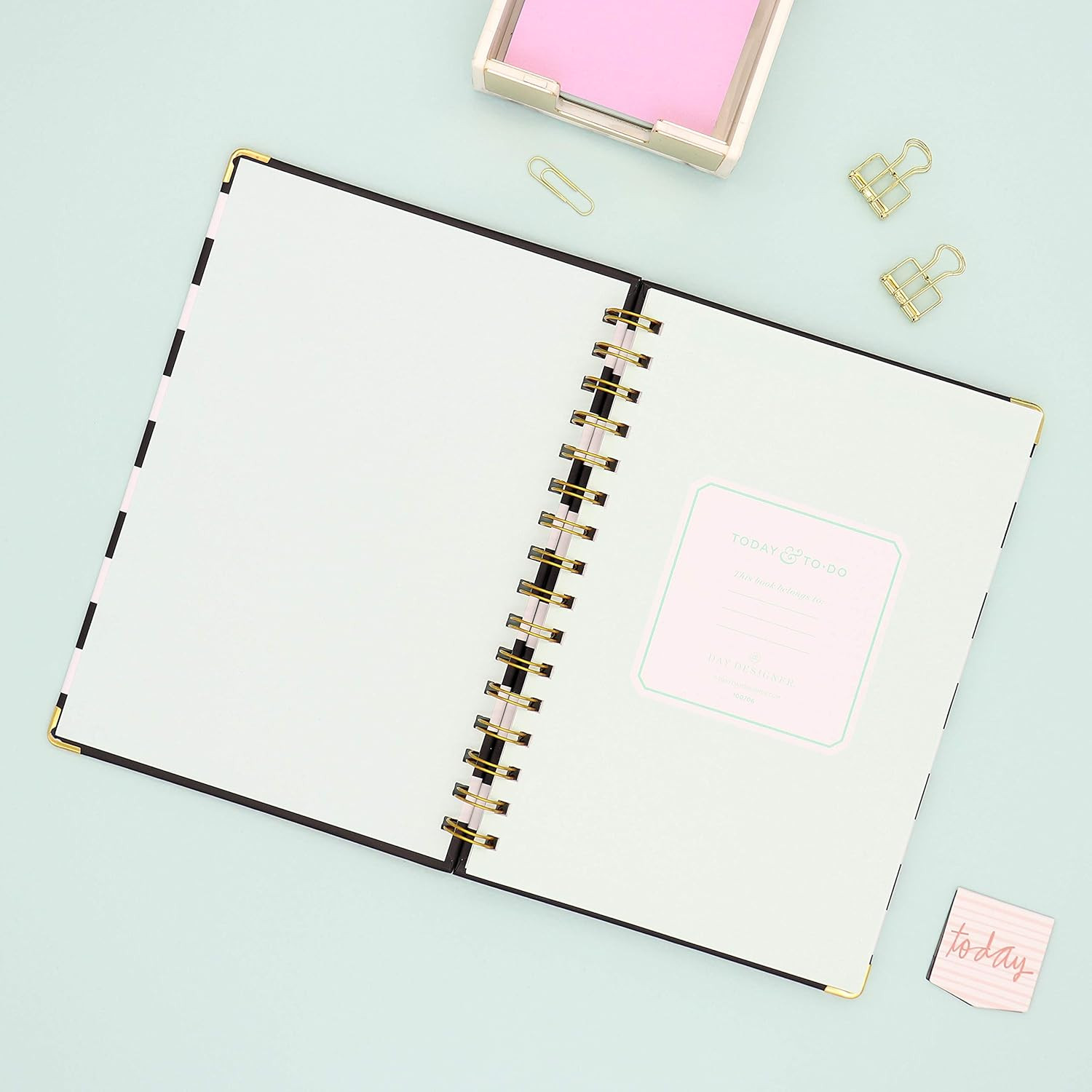 Day Designer for Today To-Do Notebook, 160 Ruled Pages, Twin-Wire Binding, Hardc