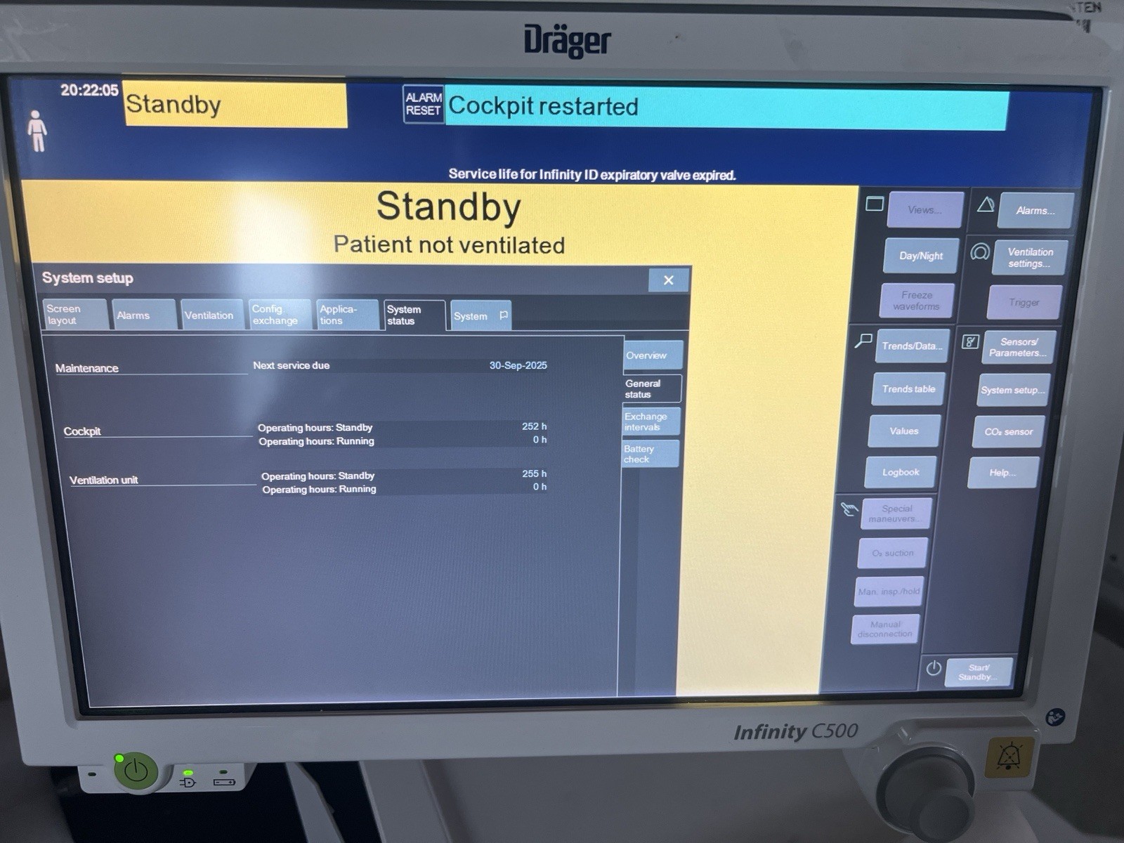 2020 Draeger Infinity V500 Adult, Pediatric & Neonate (zero Operational Hours)
