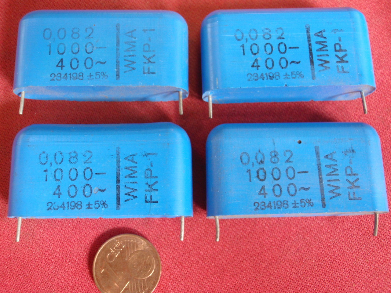 CAPACITOR FKP 82nF 1KV= RM~38mm 42x23x12mm Bipolar WIMA FKP-1 4x 25484