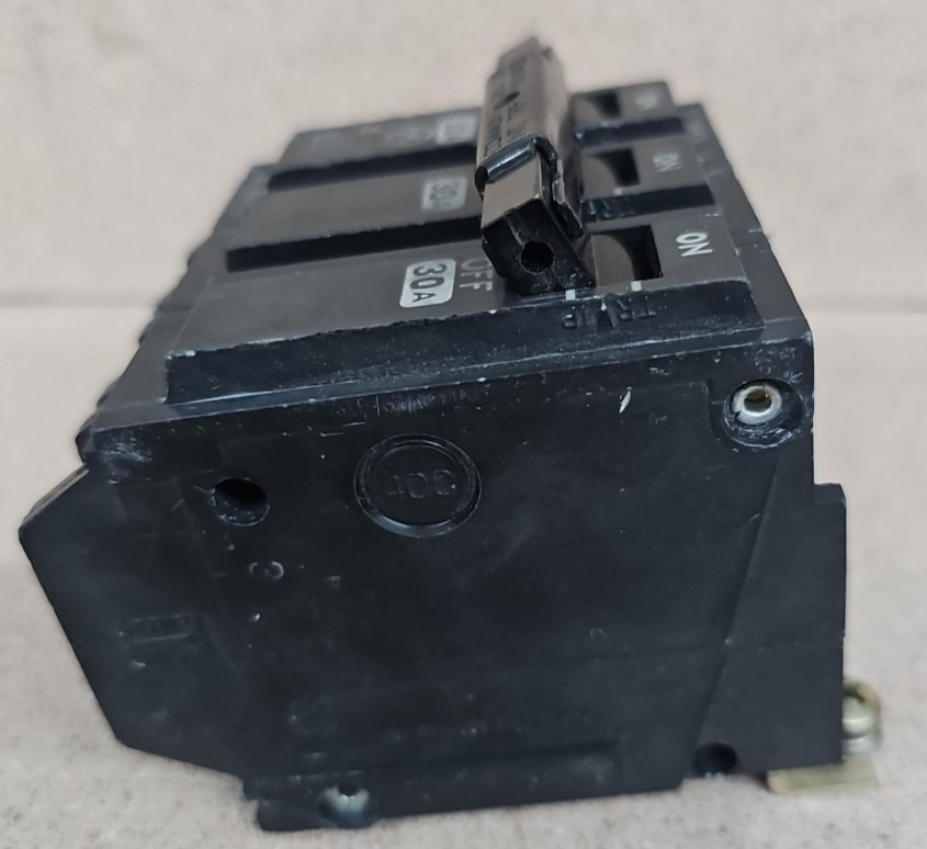 GE General Electric THQB32030 30 Amp 3 Pole 240V Circuit Breaker bolt on
