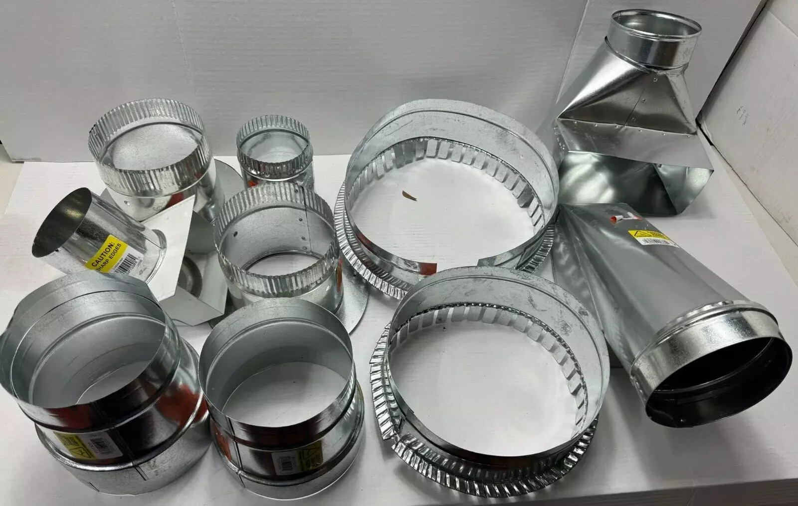 Assorted HVac Ducts as shown. Varies sizes ..See Pics