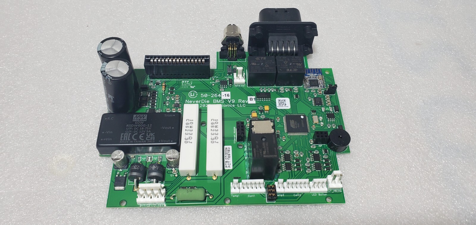 Lithionics Never Die BMS V9 ver. B1 controller board PTS 07/2024