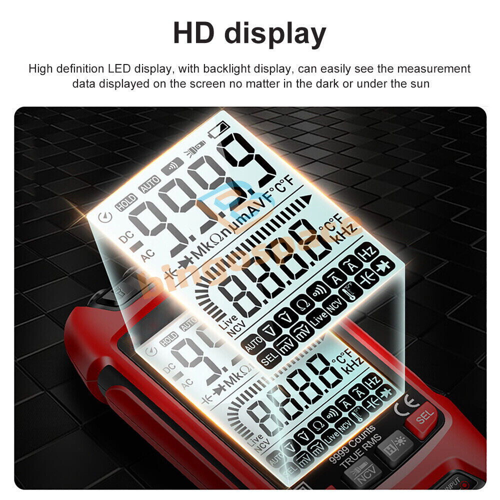 DM202 Digital Multimeter Voltmeter Resistance Capacitance Temp Transistor Meter