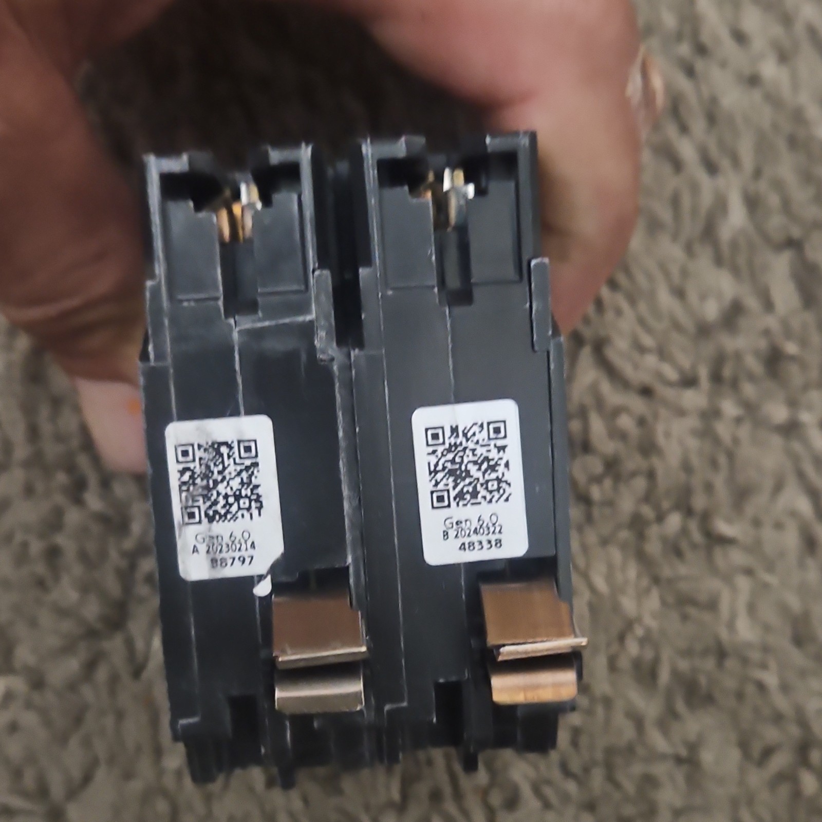 Eaton BRP120DF 20A 120V Dual Function AFCI/GFCI Breaker 1-Pole Lot of 2