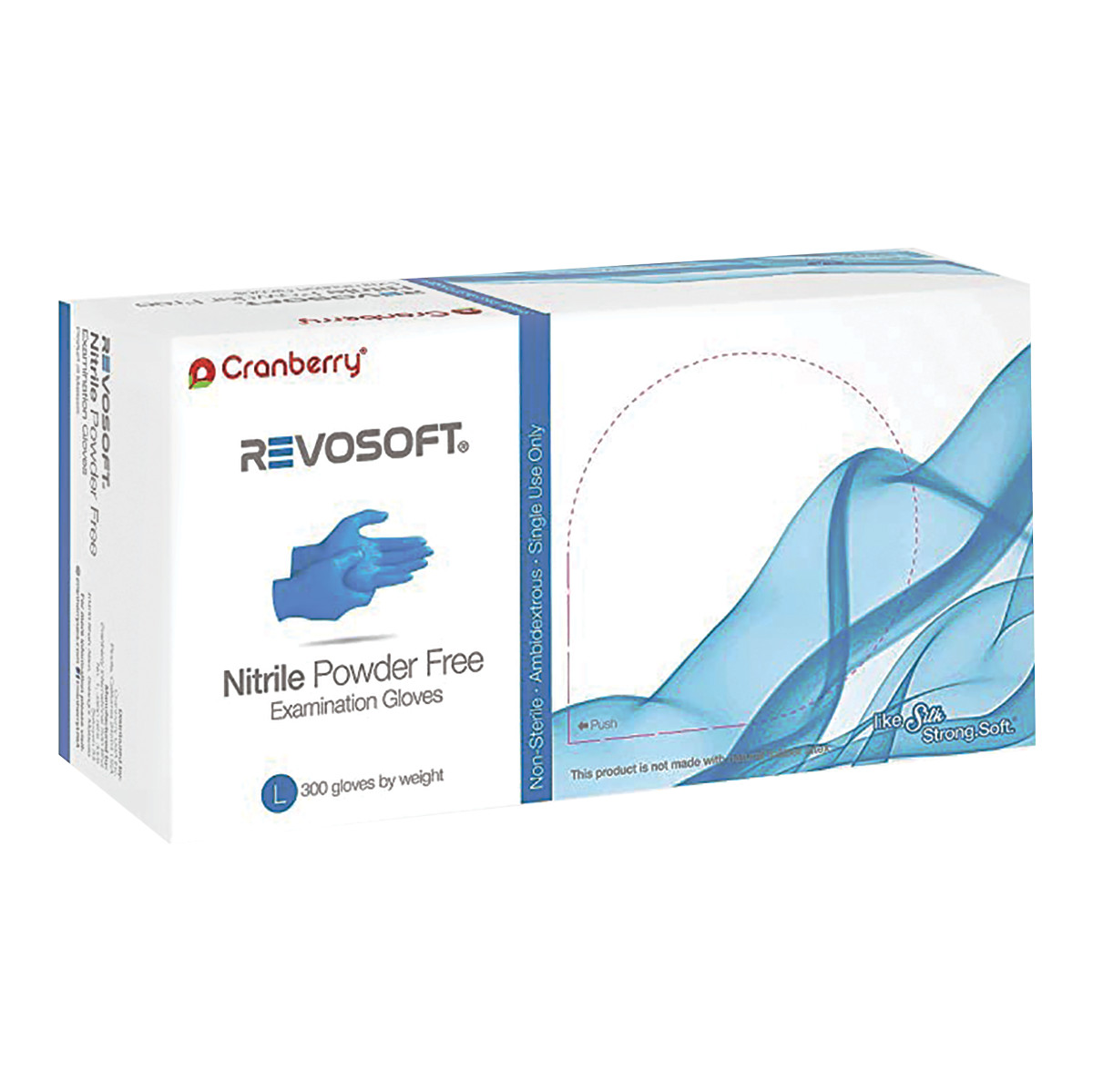 Cranberry RevoSoft Nitrile Gloves (Pkg. 300)