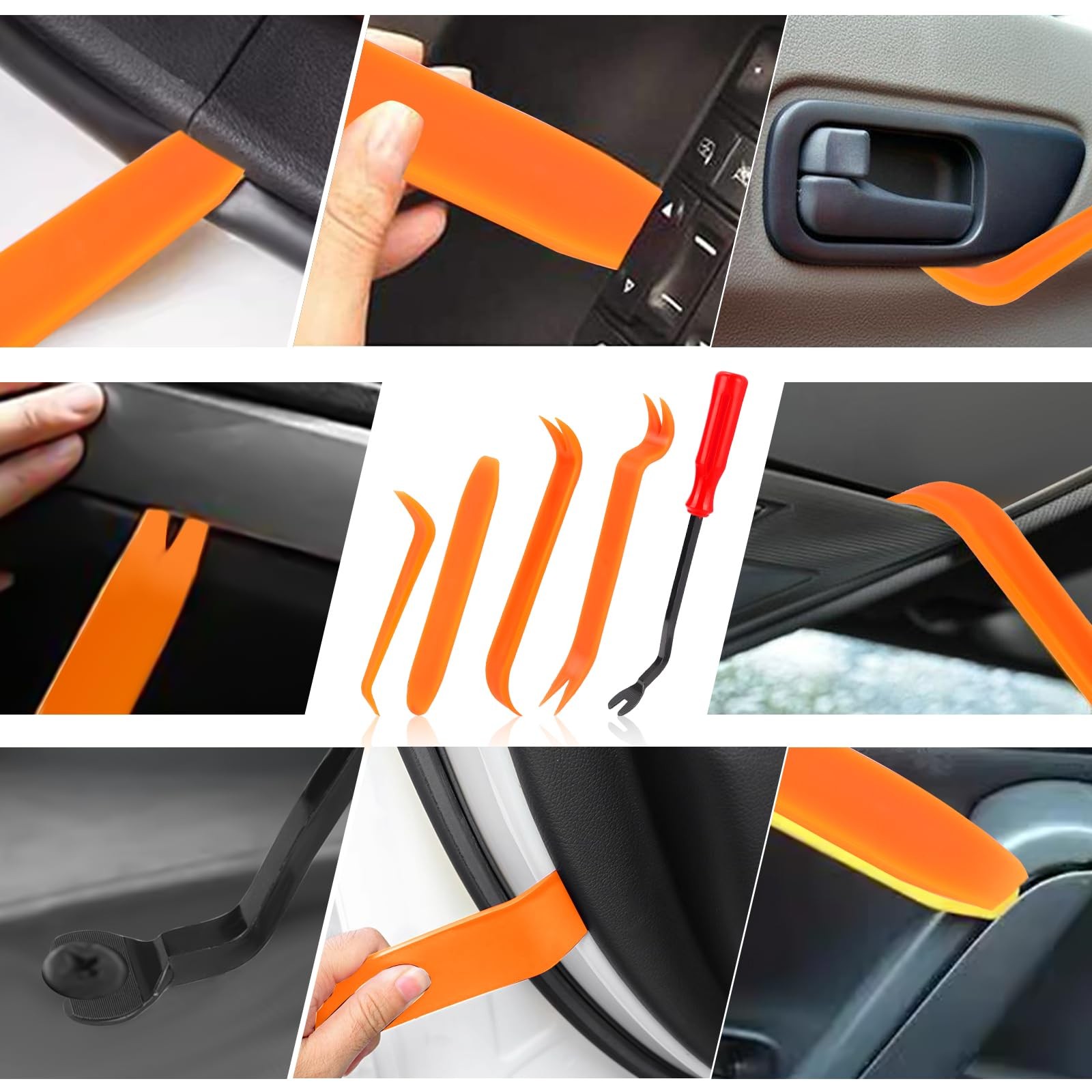 1240PCS Car Retainer Clips Kit- 32 Sizes Push Trim Fasteners & Remover Tool