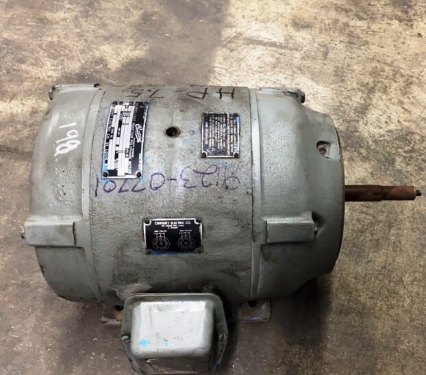 CENTURY SQUIRREL- CAGE INDUCTION POLYPHASE MOTOR H.P: 7.5 SPEC NO.: 51820