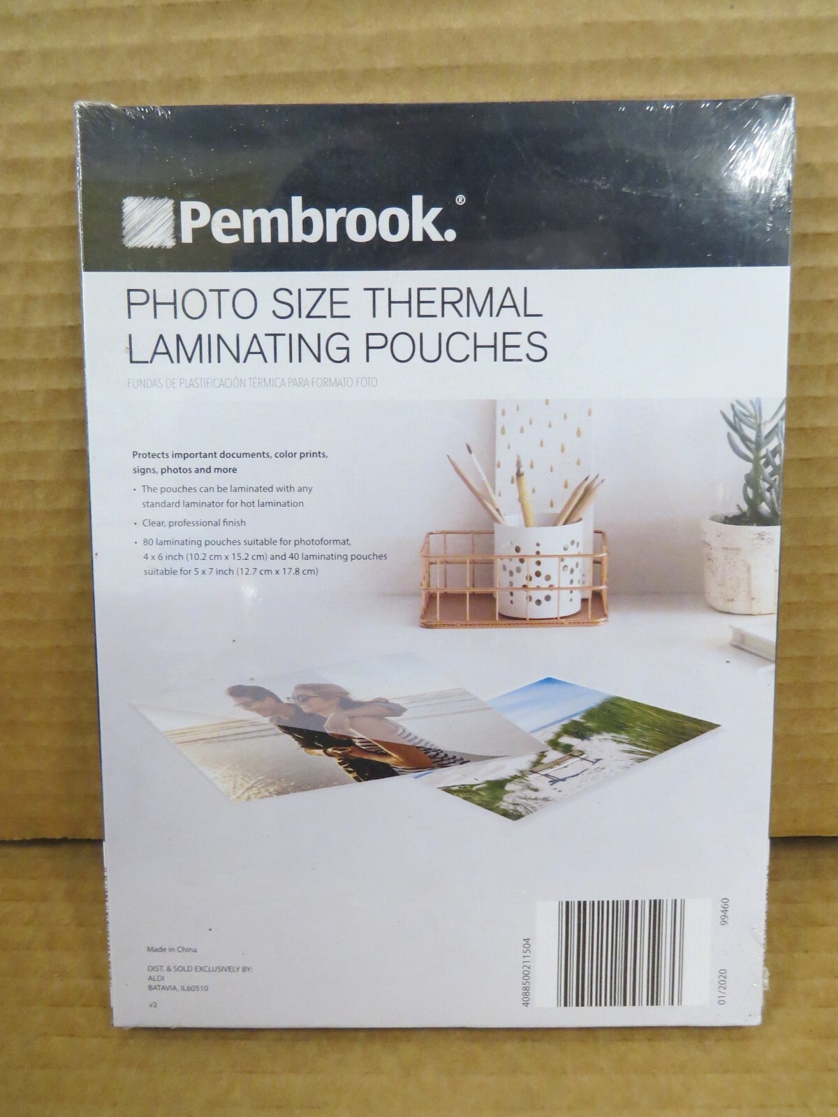 Pembrook Photo Size Thermal Laminating 120 Pouches for 5×7 and 4×6 NEW SEALED