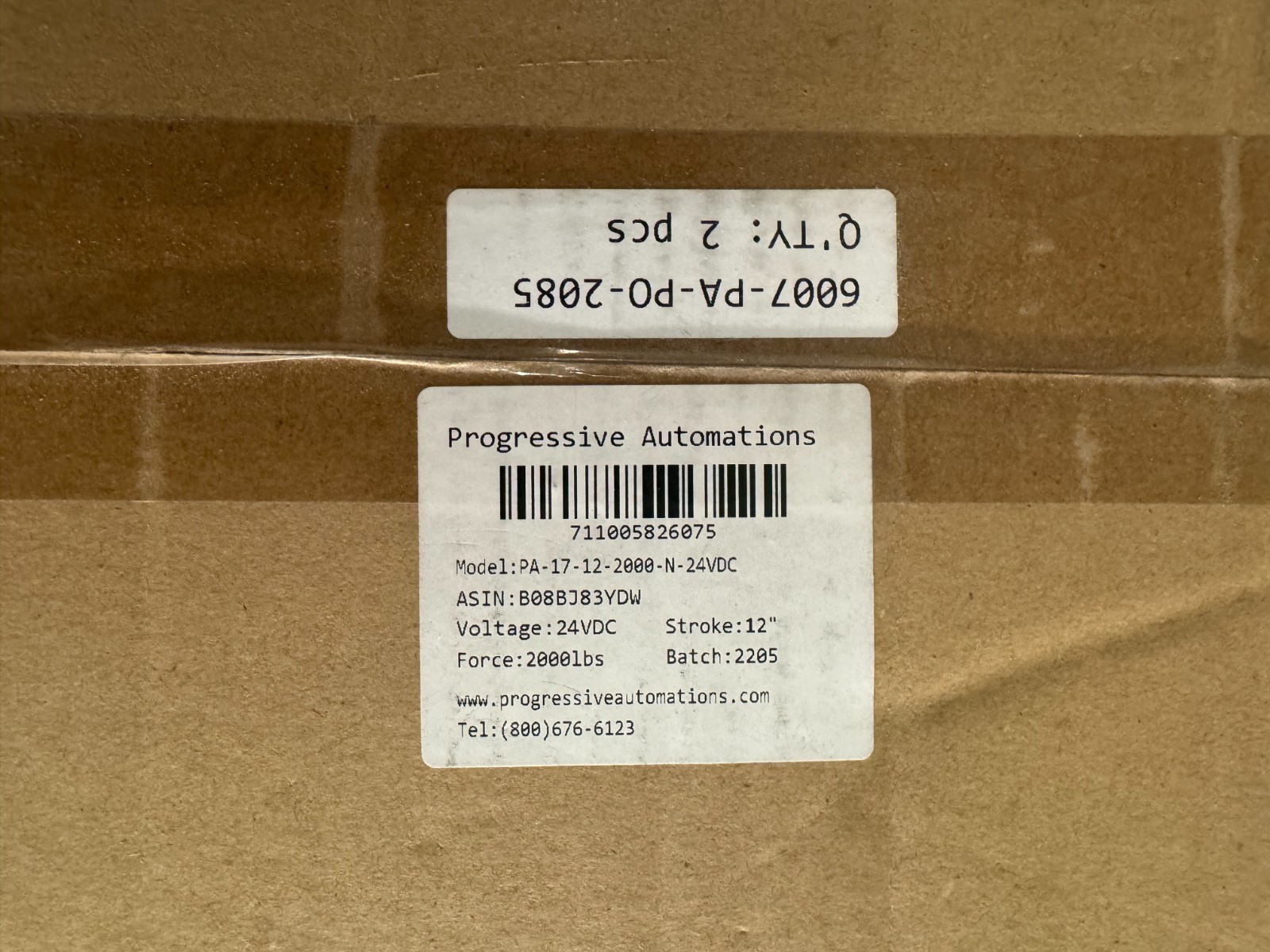 Progressive Automations PA-17-12-2000-N-24VDC Heavy Duty Linear Actuator