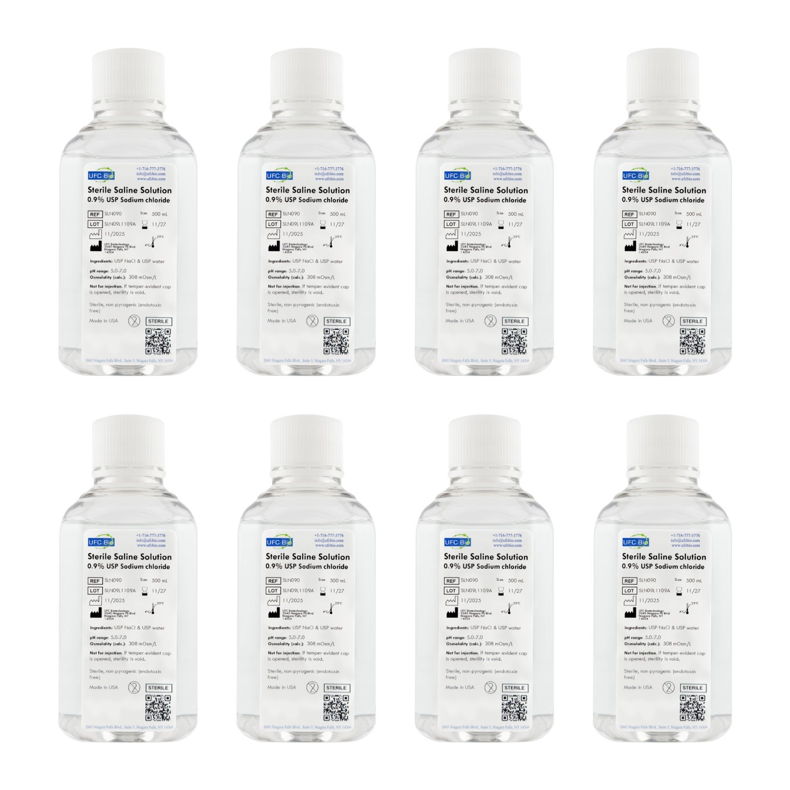 0.9% Normal Saline Solution – Sterile – 500 mL