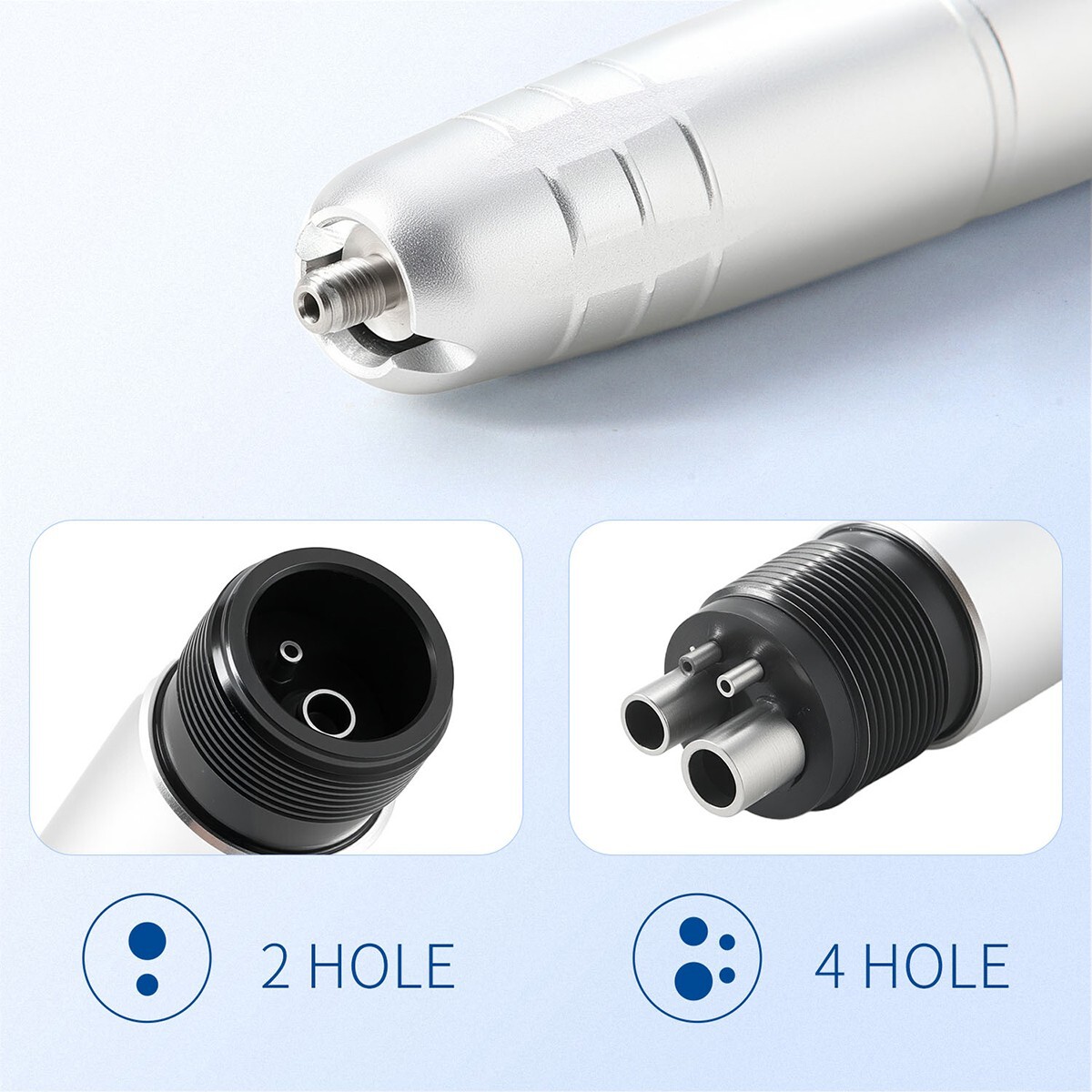 Dental Ultrasonic Air Perio Scaler Handpiece Hygienist 2/ 4Holes 3 Tips AZDENT