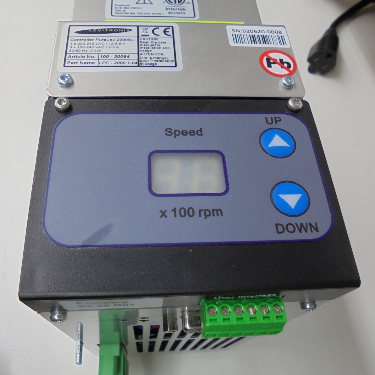 Levitronix Model Number # LPC-2000.1-04 Controller PuraLev 2000SU