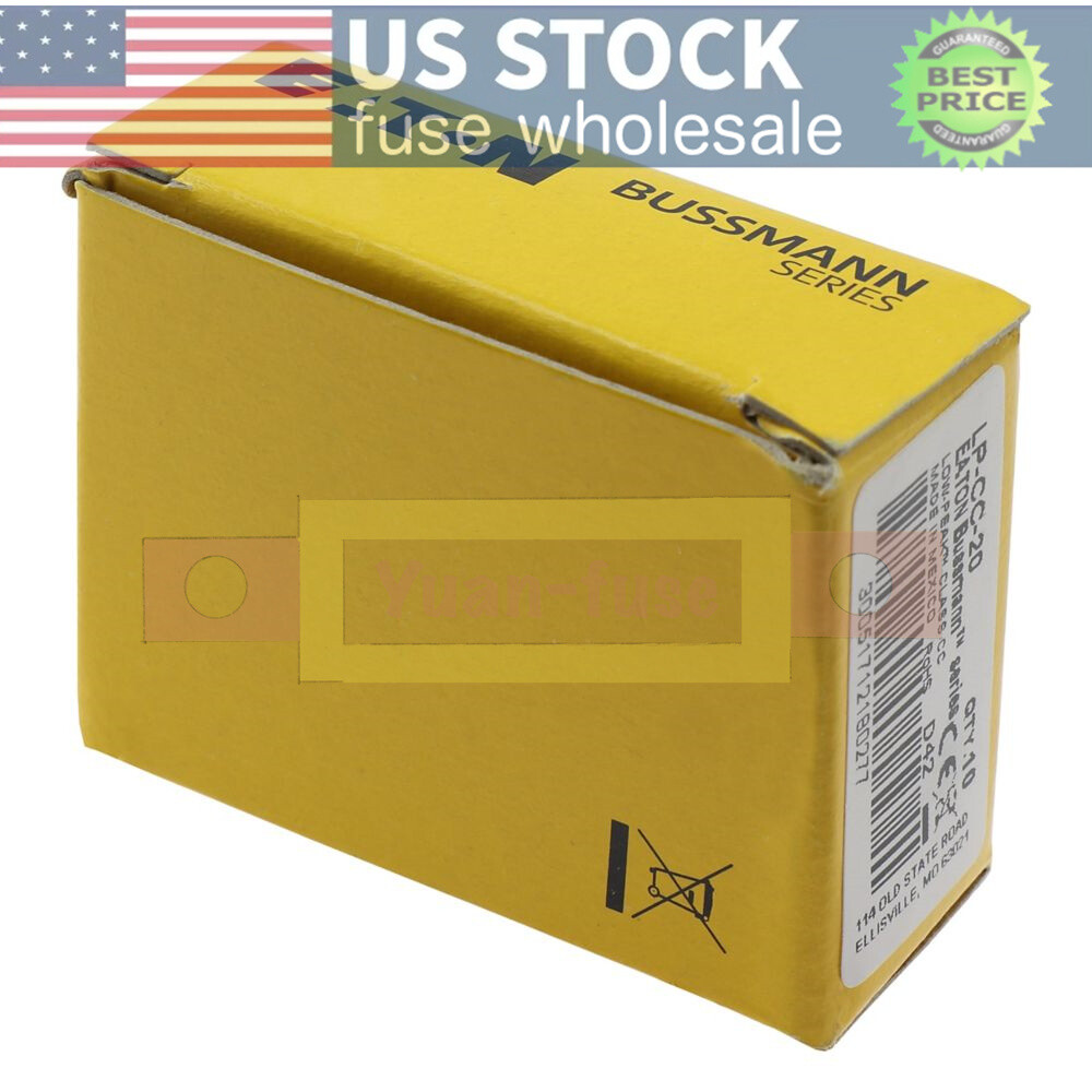 LPCC20 10PCS New Bussmann LP-CC-20 20A 600Vac Time-delay Fuse Fast Delivery
