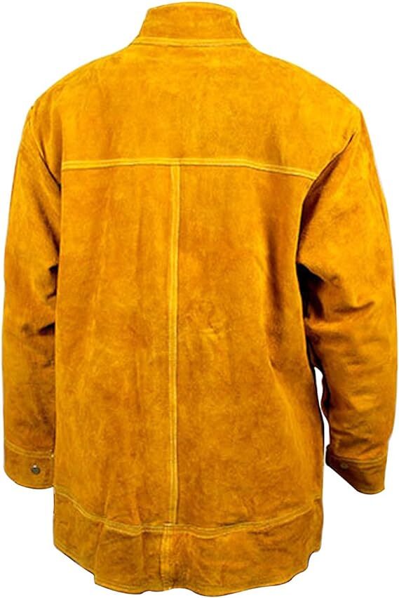 Leather Welding Work Jacket Split Welder Jacket Clothes For Men Women XXXL Size