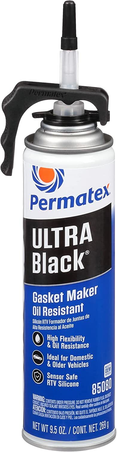 Permatex 85080 Ultra Black Maximum Oil Resistance RTV Silicone Gasket Maker