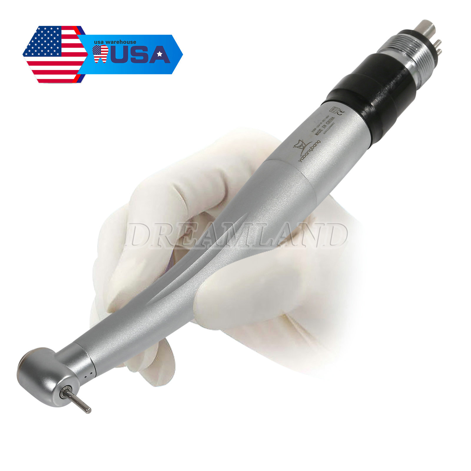 1-10*Dental High Speed Handpiece Turbine &Quick Coupler 4Hole coupling YBNK4 USA