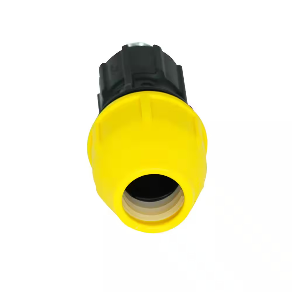 1/2 In. Polyproylene Underground Yellow Poly Gas Pipe Conversion Fitting