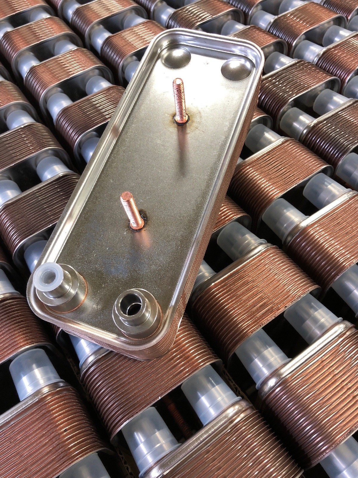 NEW, ALPHA LAVAL, AC10-16, BRAZED PLATE HEAT EXCHANGER, -58 – 347F, R410A. (41C)