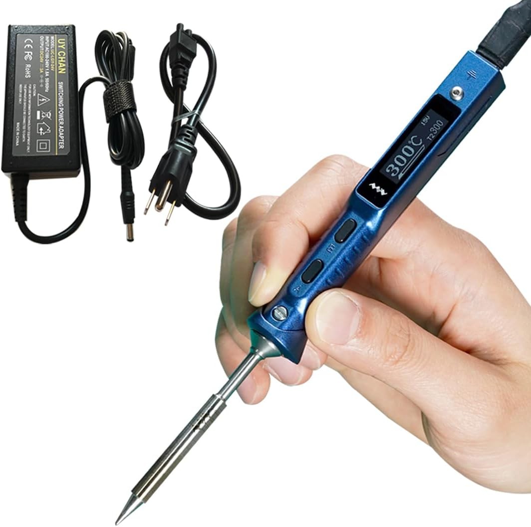 Blue Original TS101 Soldering Iron Station Kit Upgraded from TS100 Portable