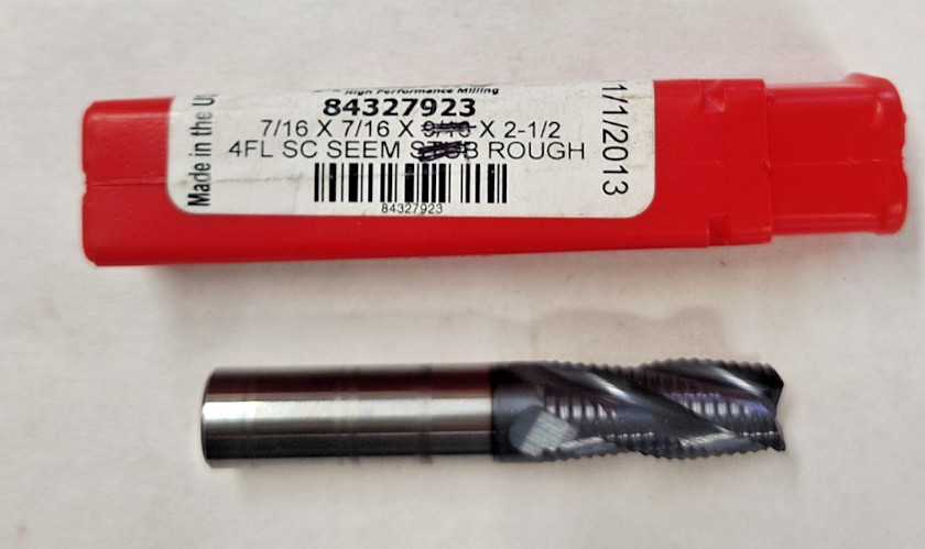 Accupro 7/16 x 7/16 x 1 x 2 1/2 Carbide 4 FL Roughing End Mill SEEM Altin