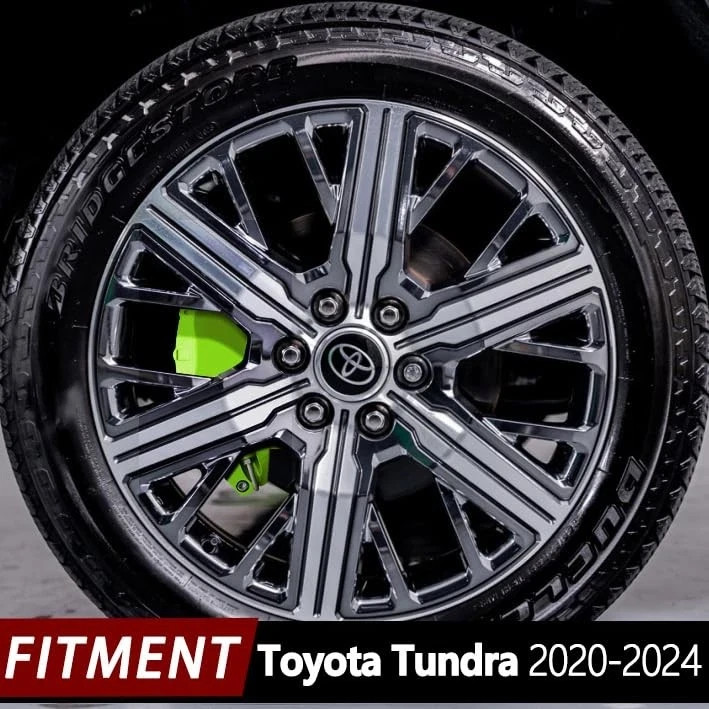 Green Aluminum Brake Caliper Covers for Toyota Tundra 2022-2026 Front and Rear