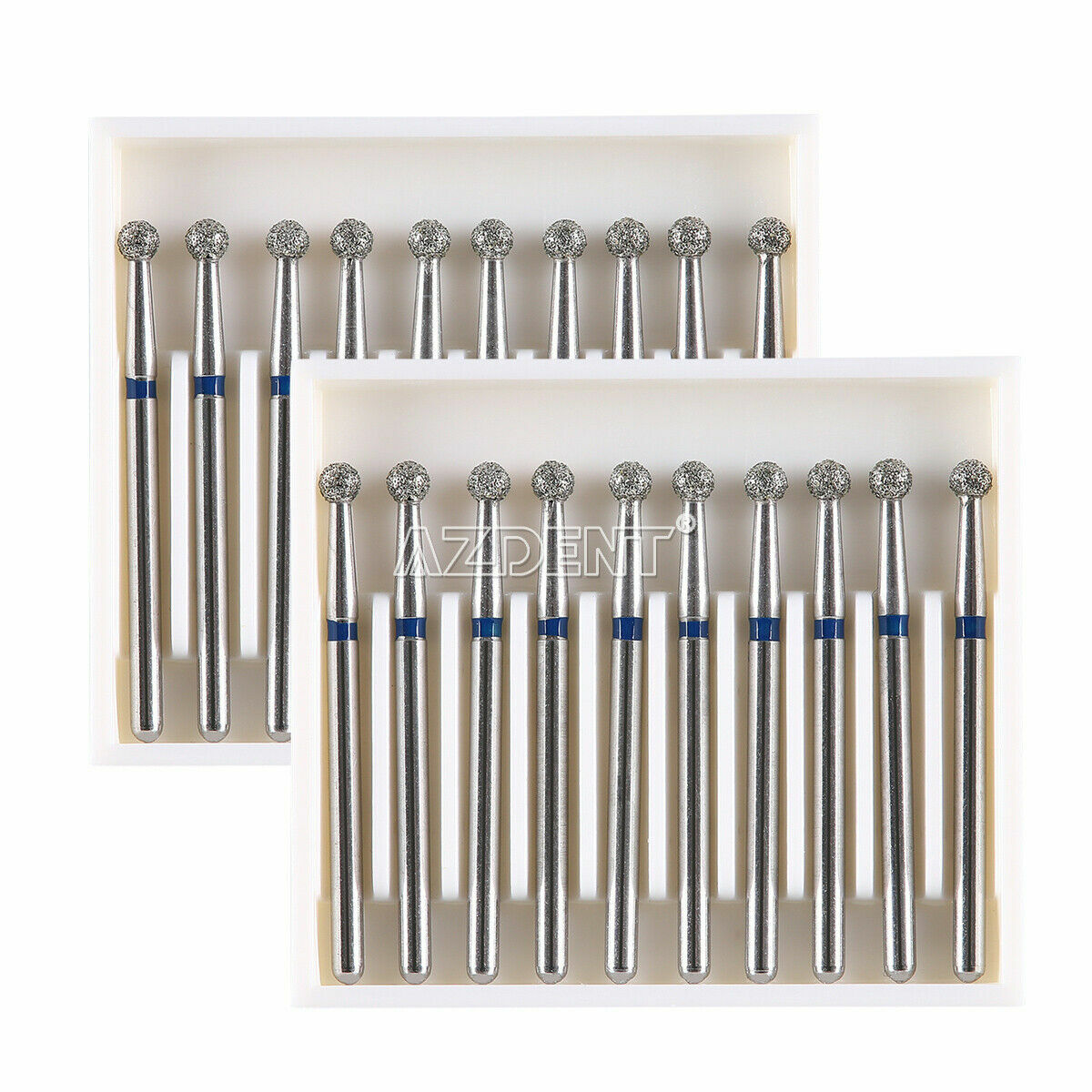 Dental Diamond Bur Ball Round FG XL Green/Coarse,Blue/Super Coarse/Medium,Black
