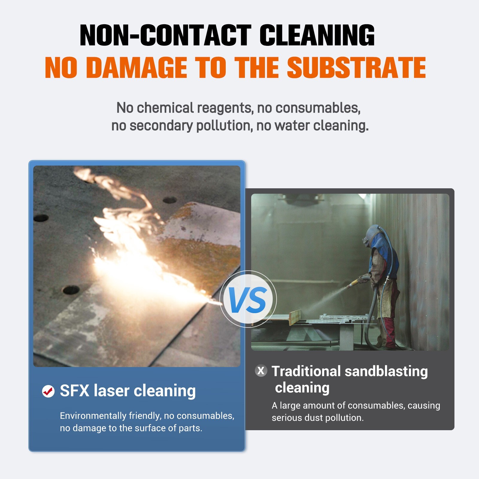 1500W ALC-1500 Air-Cooled Continuous Laser Rust Cleaning Machine Laser Cleaner