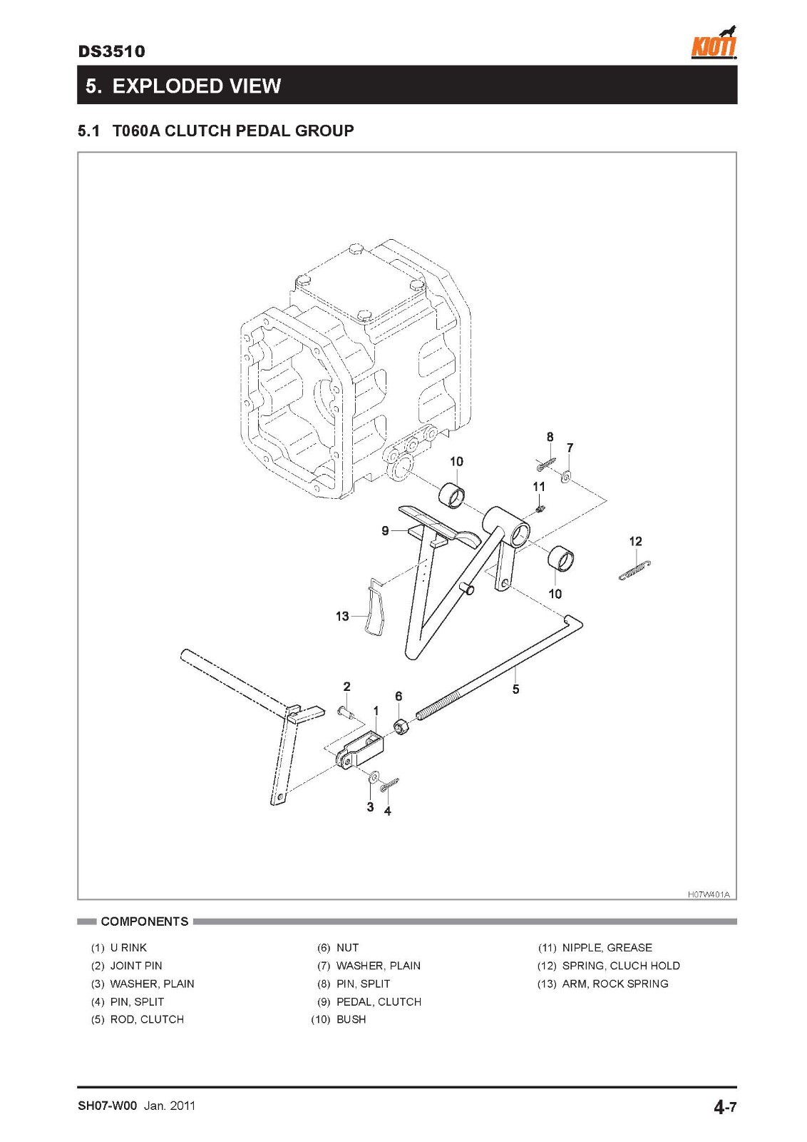 DS3510 Diesel Tractor Workshop Repair Manual Fits Kioti Daedong 3A165LWD