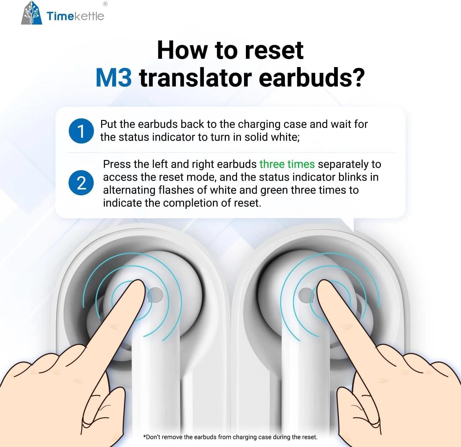 Timekettle M3 3-in-1 Language Translator Earbuds, Real-Time Translation in 43 La