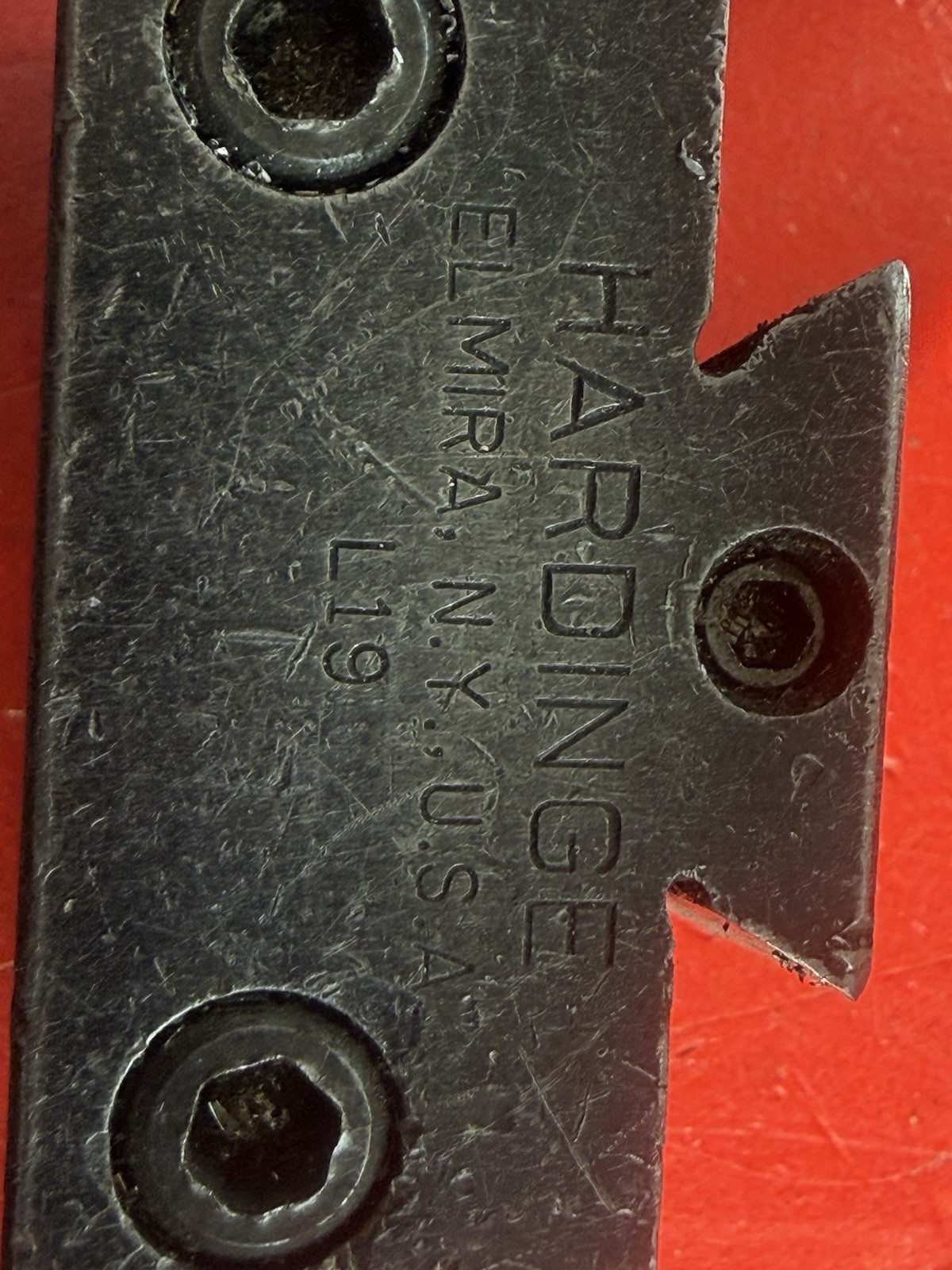 Hardinge D5 Tool post And L19 Cutoff Holder