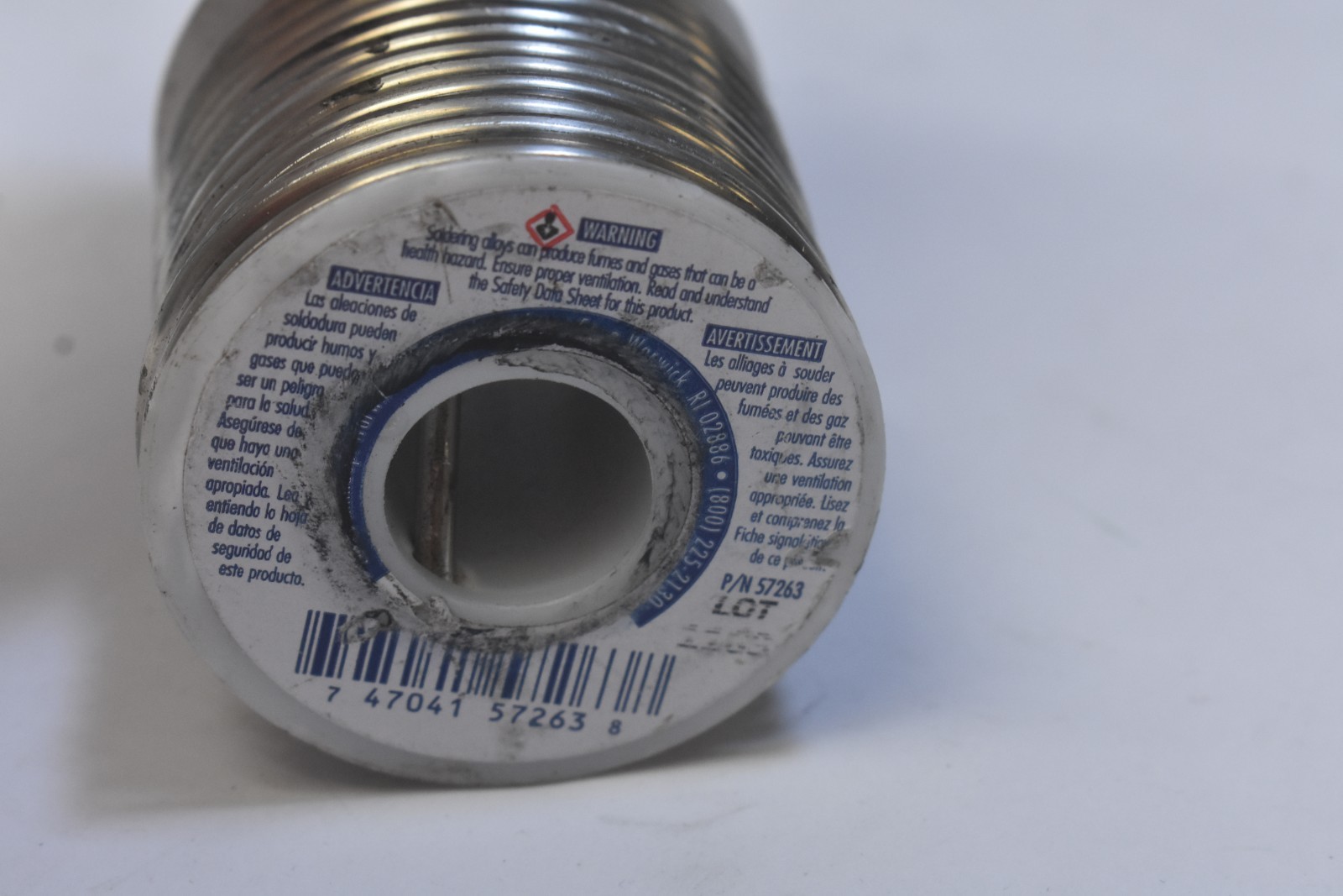 Lucas Milhaupt Wolverine Solder 95/5 1/8″ x 1lb Spool Tin/Antimony 57263