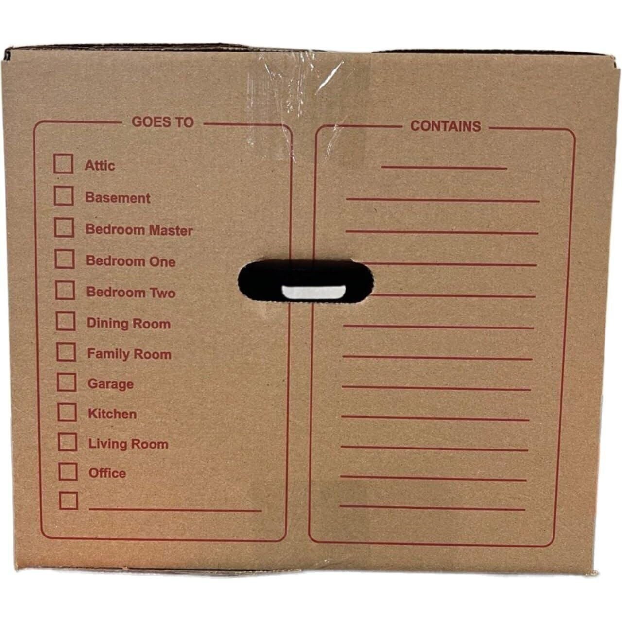 100 – Pack Medium Cardboard Moving Boxes 18x14x12 32 ECT With Handles