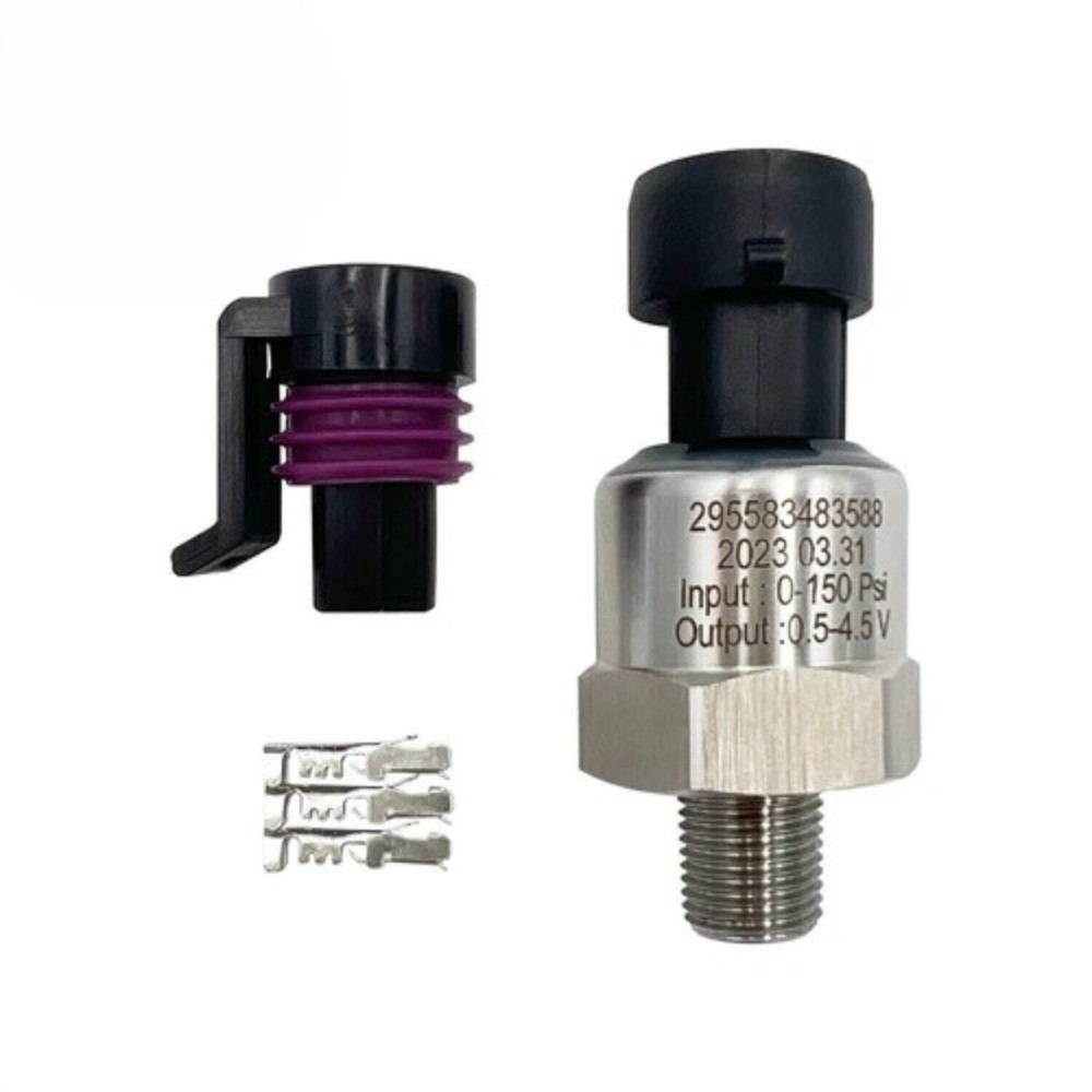 Stainless Pressure Transducer 100/150/200/300/500 PSI For Fuel Oil AIR Sensor