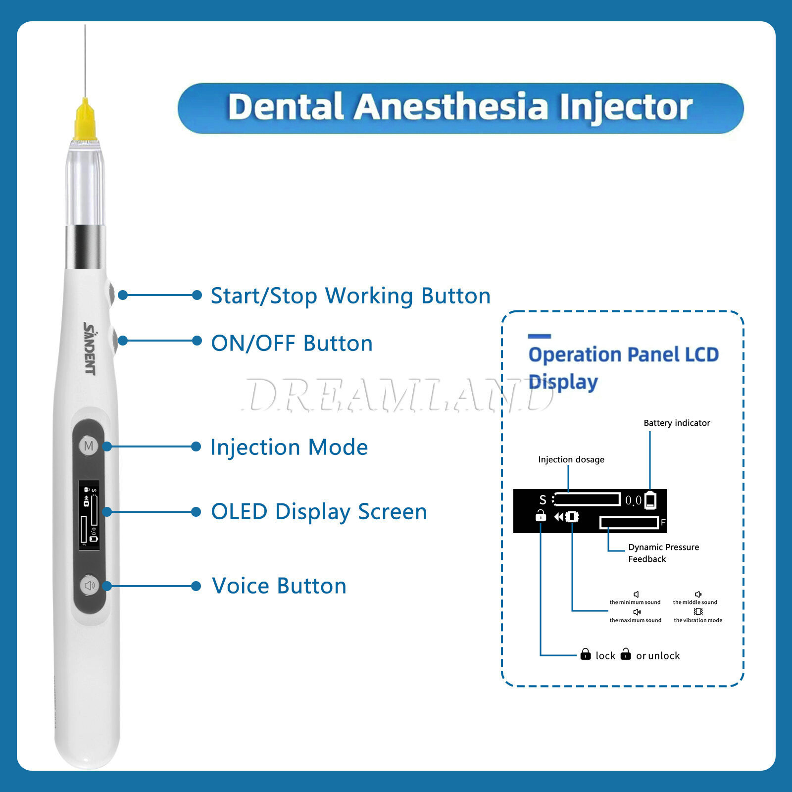 Dental Professional Painless Oral Local Anesthesia Device For Dentist