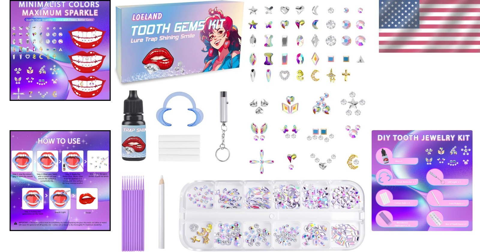 Ultimate DIY Tooth Gem Kit – 247 Crystal Gems for Stunning Smile Transformations