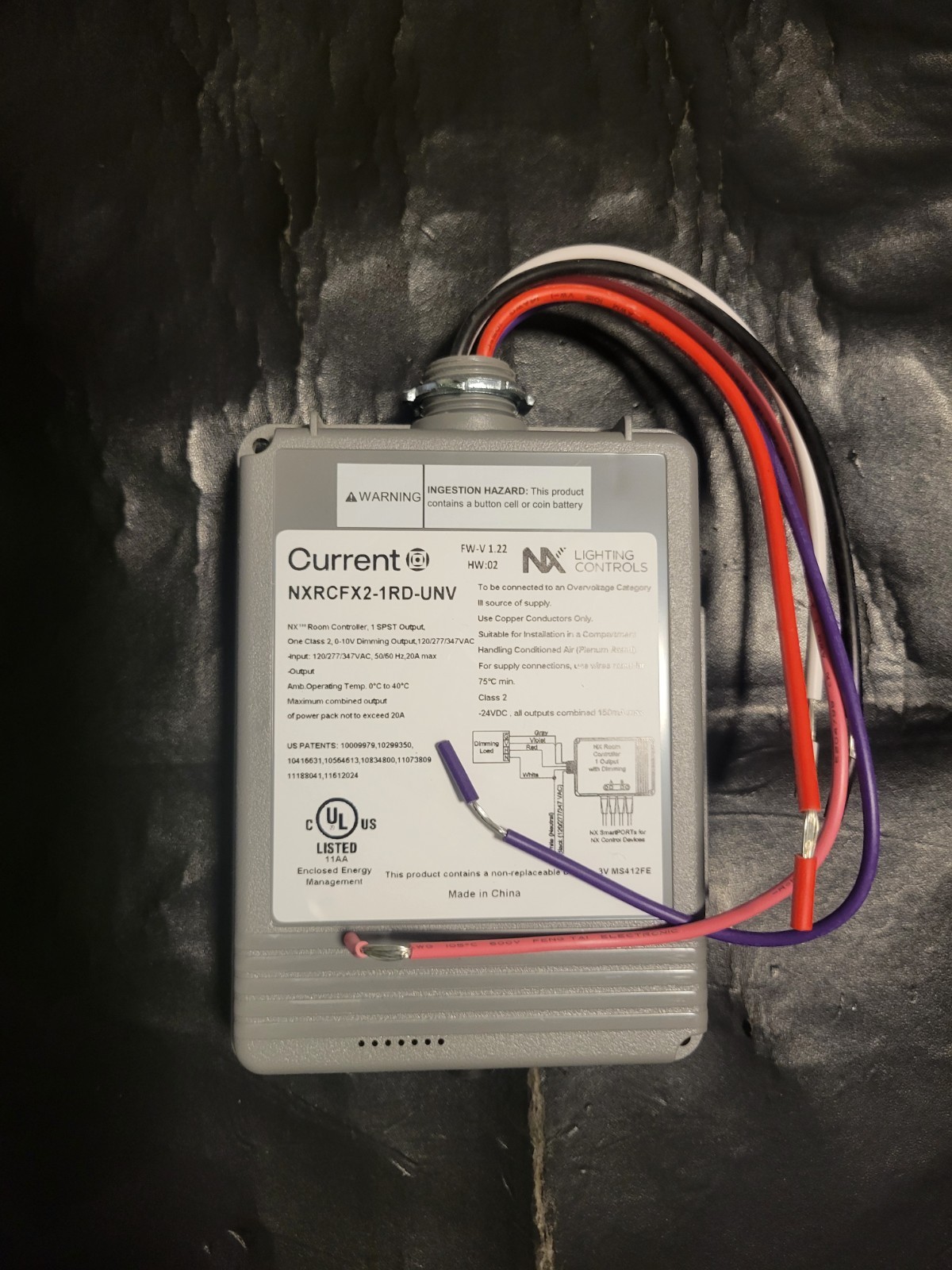 Current NXRCFX2-1RD-UNV NX Room Controller 1 SPST Output 0-10 V Dimming New