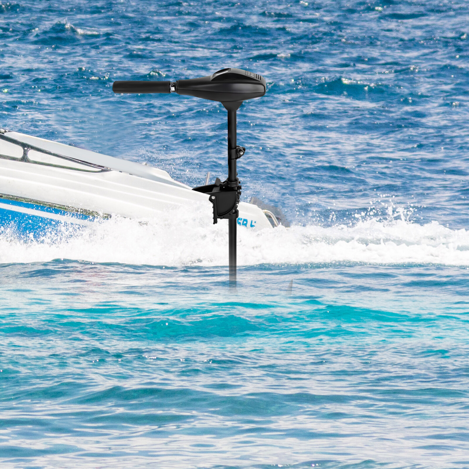 12V Thrust Electric Trolling Motor Outboard Motor Fishing Boat Engine 40/58LBS