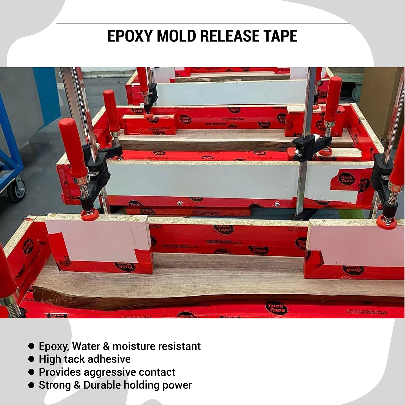 Red Adhesive Tape 2.4 In x 180 Ft UV Resistant Insulation Sheathing Sealing Tape
