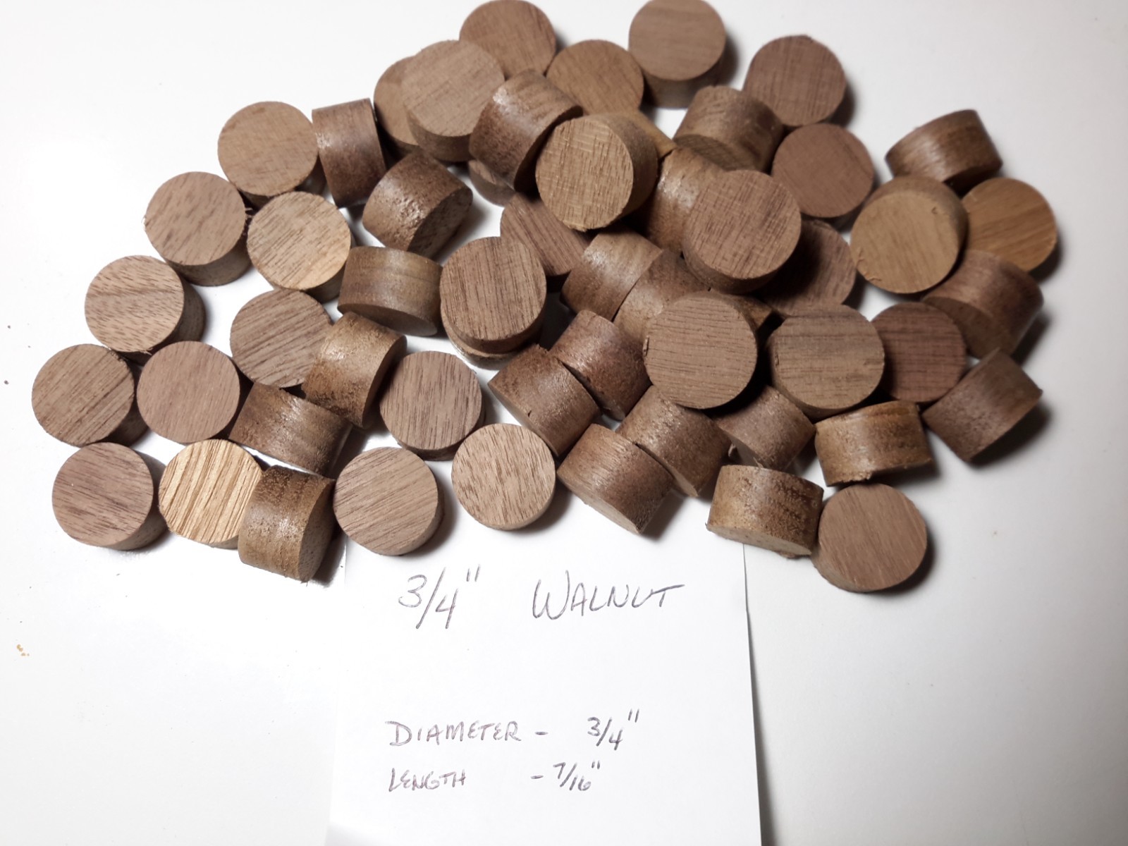 Walnut Tapered Wood Plugs, 1/4, 3/8, 1/2, 3/4″ diameters