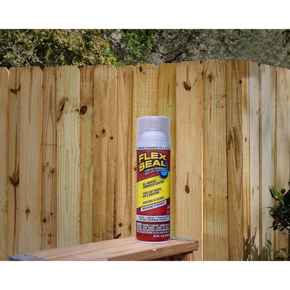 Flex Seal Clear 14 oz. Aerosol Liquid Rubber Sealant Coating Sealing Cracks