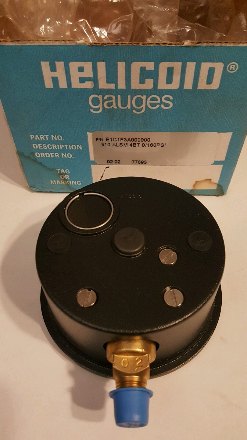 Helicoid E1C1F3A000000 3 1/2 Gauge 0/160 PSI *FREE SHIPPING*
