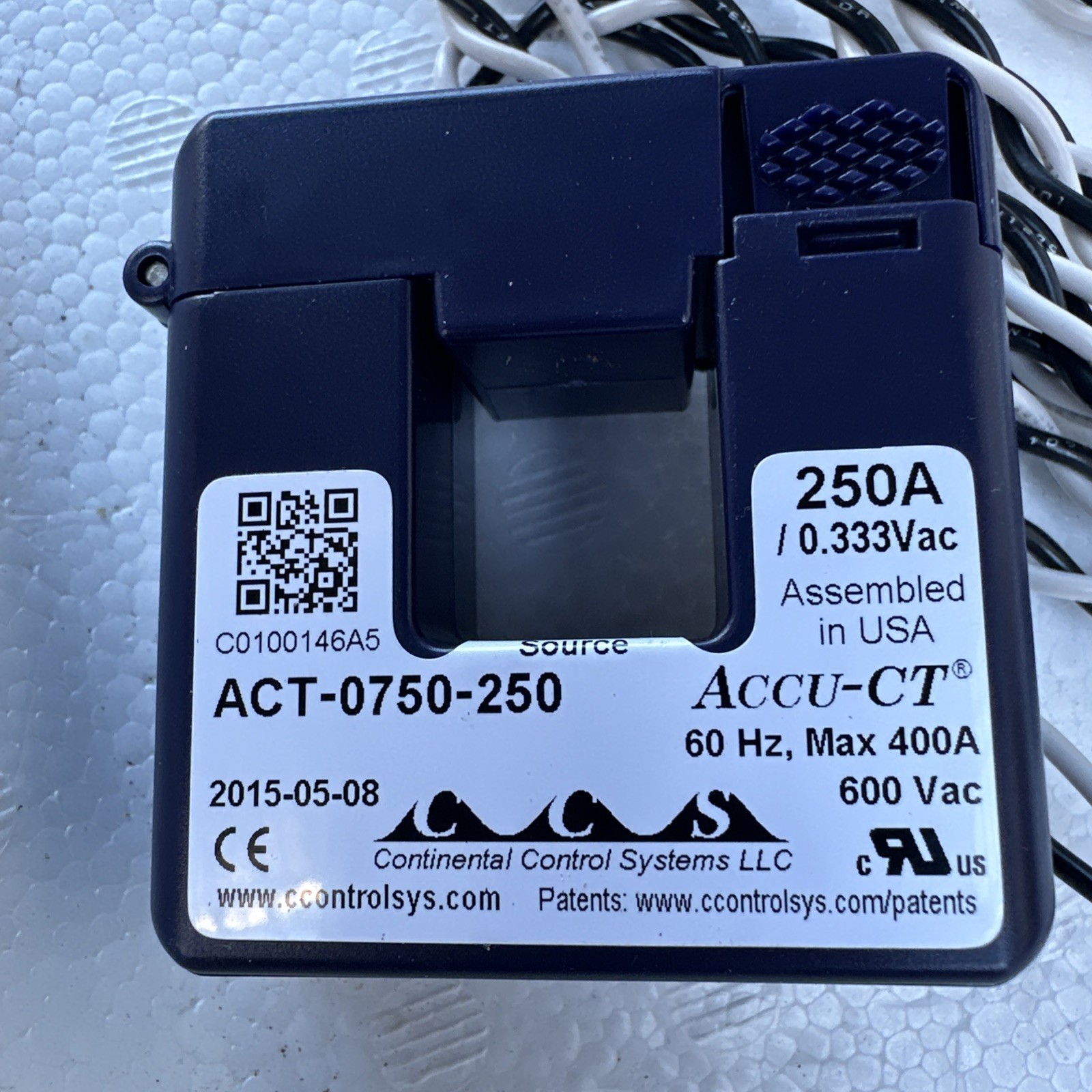 Accu-CT ACTL 0750-250 250 Amp Split-Core Current Transformer