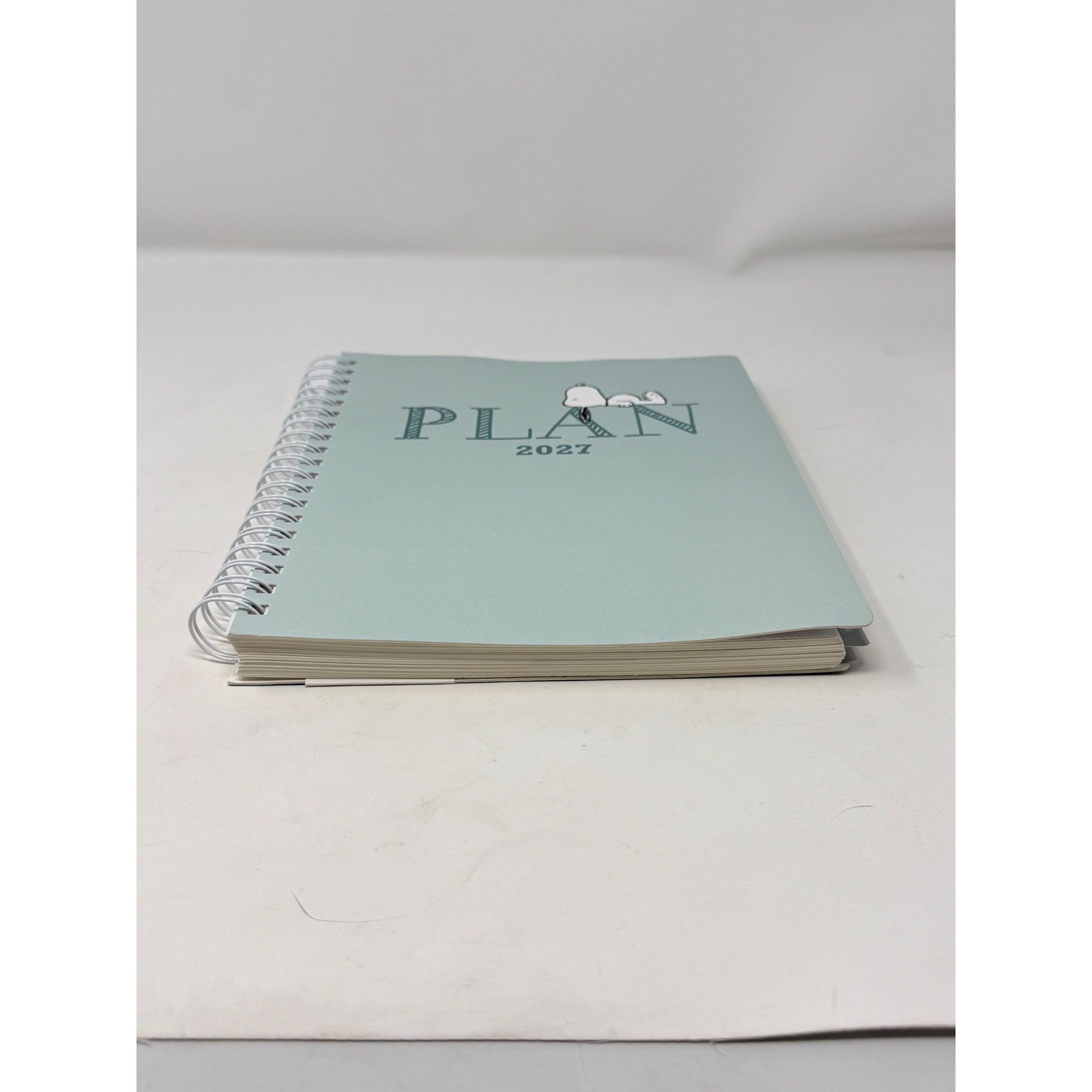 Graphique Snoopy Peanuts 2027 18-Month Planner Sage Green 10×8 Spiral Academic