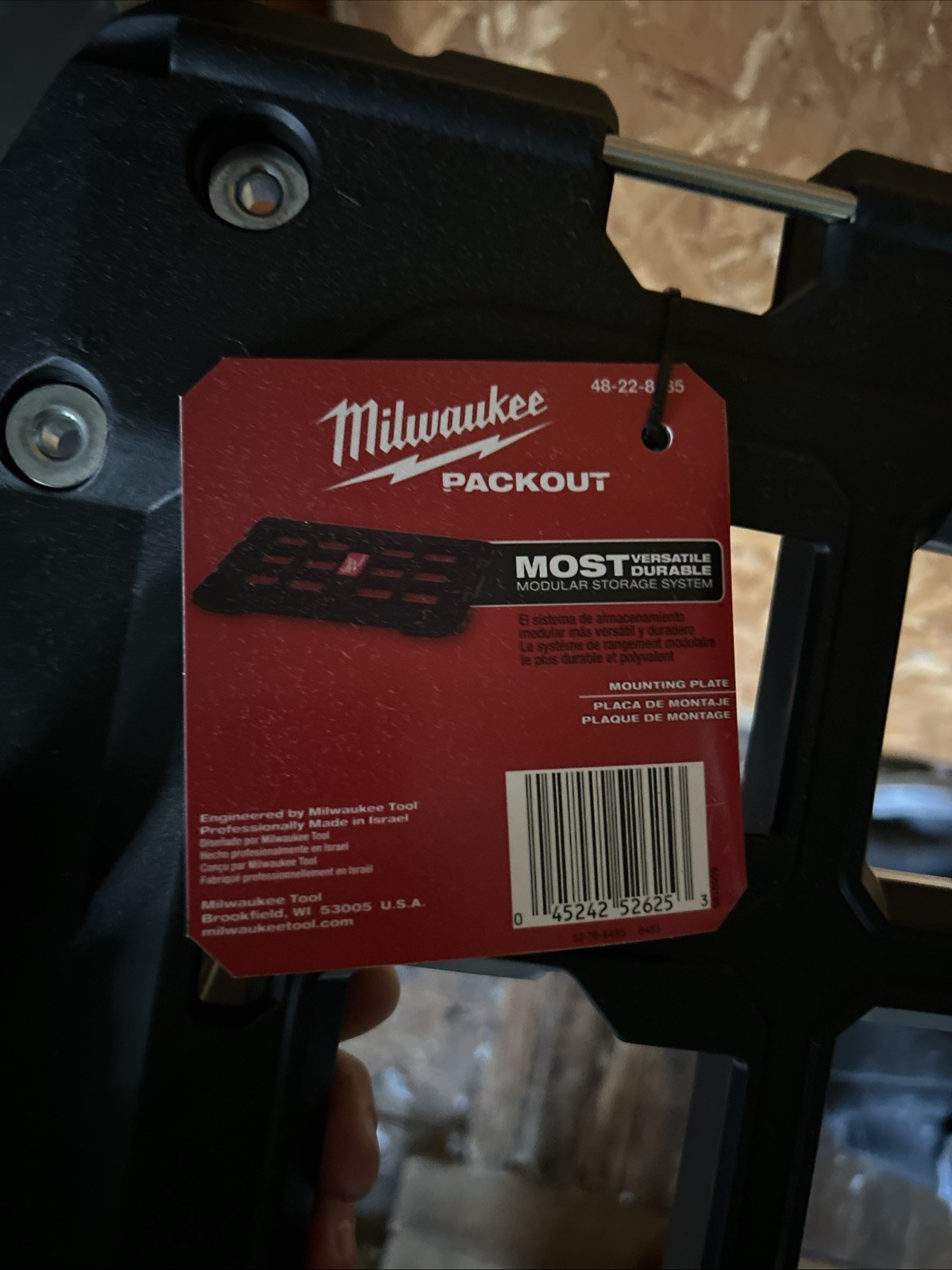 Milwaukee 48-22-8485 Packout Mounting Plate – Black