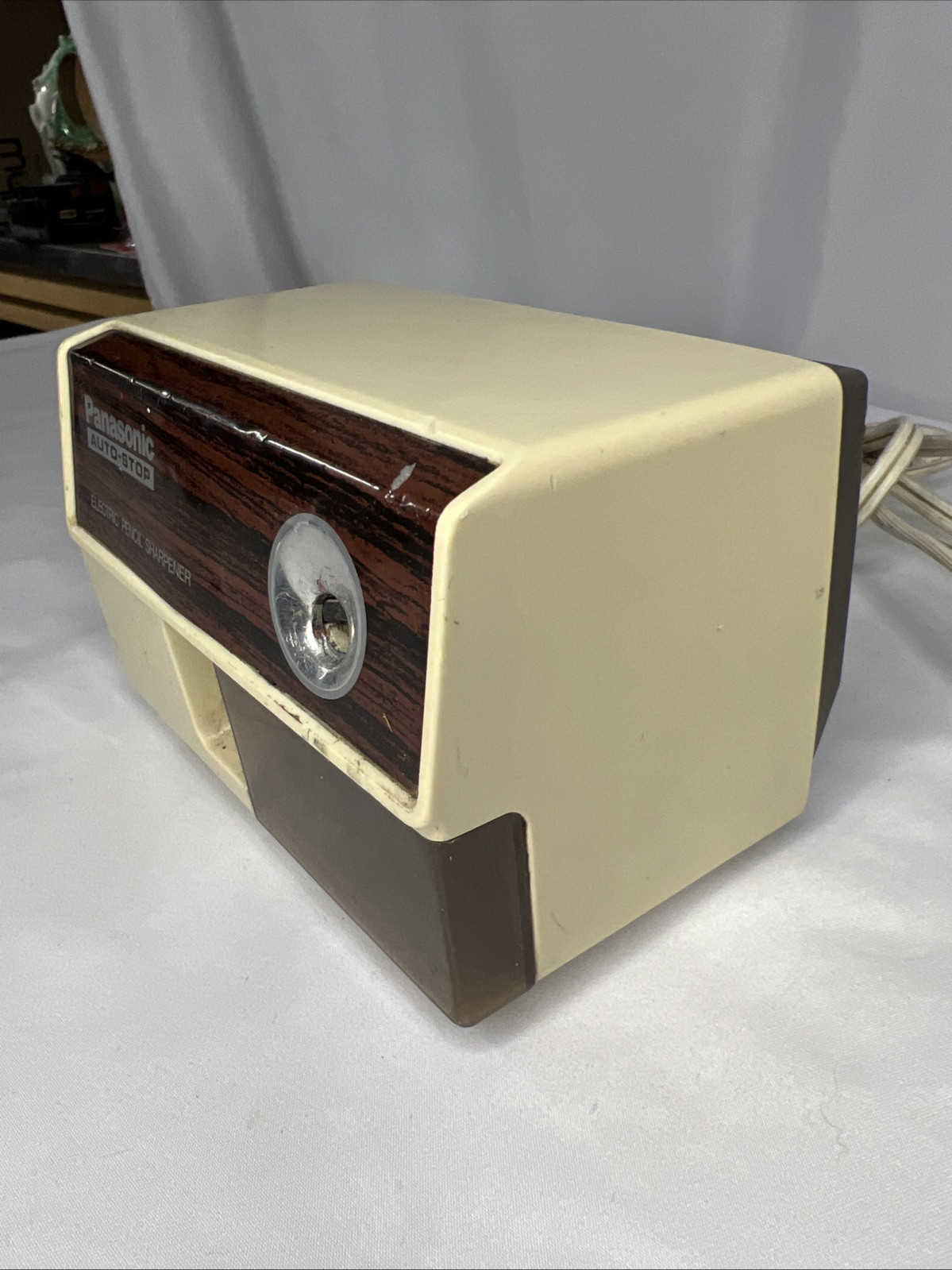 Panasonic KP 110 Electric Pencil Sharpener Auto Stop Made in Japan Vtg Tested