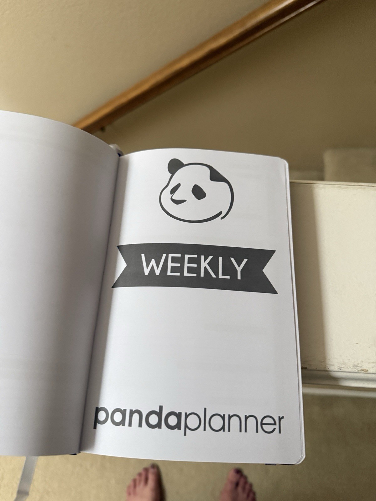 Panda Planner Weekly Planner Notebook, Purple Hardcover Weekly Format